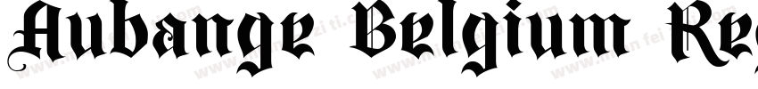 Aubange Belgium Regular字体转换